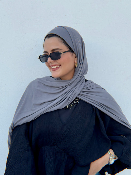 Plain Lycra with bandana- Dark Grey
