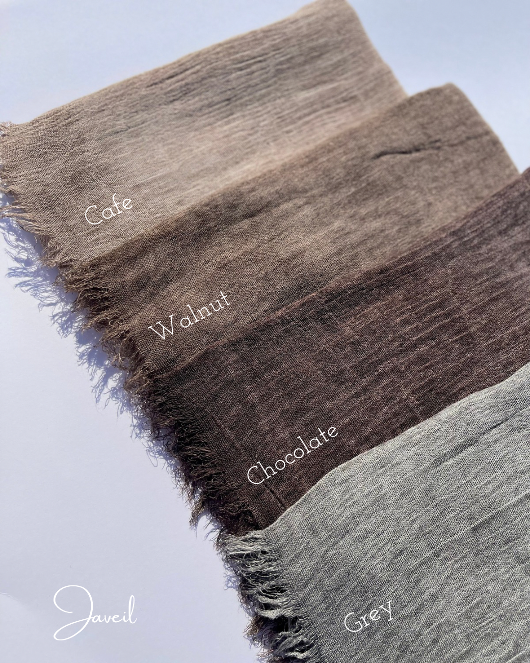 Ruffled Cotton - Chocolate