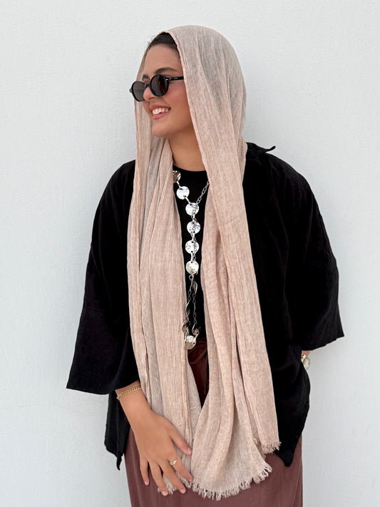 Ruffled Cotton - Beige