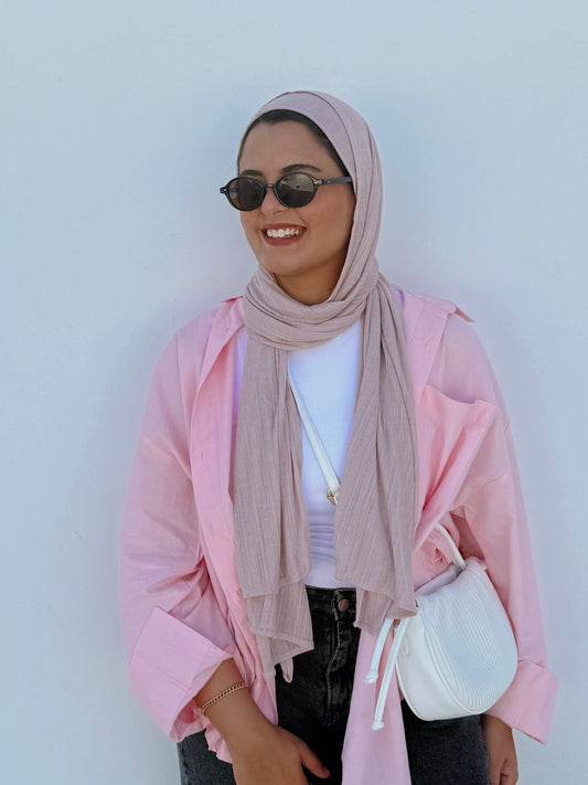 Airy Lycra with bandana - Nude Pink